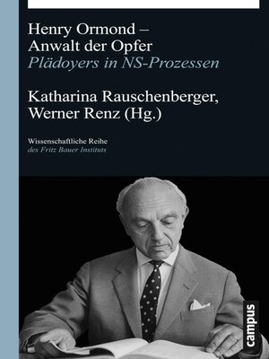 cover image of Henry Ormond--Anwalt der Opfer